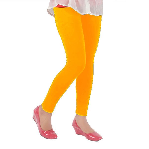 Buy De Moza Kids - Girls Polyester Solid Ankle Length Leggings Gold at  Amazon.in